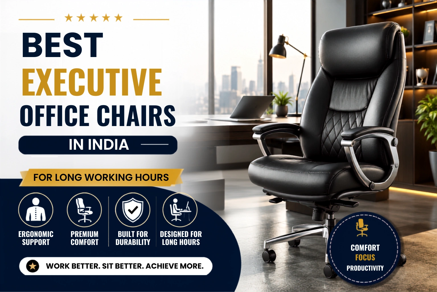Best Office Chairs India for Back Pain & Long Hours 